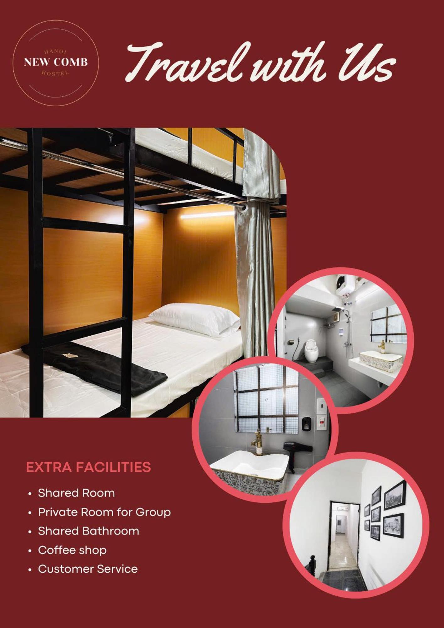 Hanoi New Comb Hostel Dış mekan fotoğraf